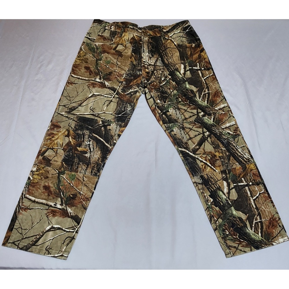 Vintage Wrangler Realtree AP Camouflage Double Knee Hunting Pants Strgt Leg Camo